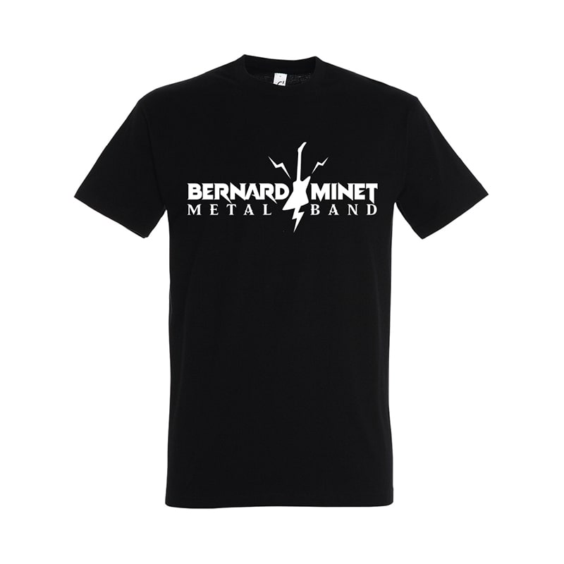 T-shirt #3 Blanc | Bernard Minet Metal Band